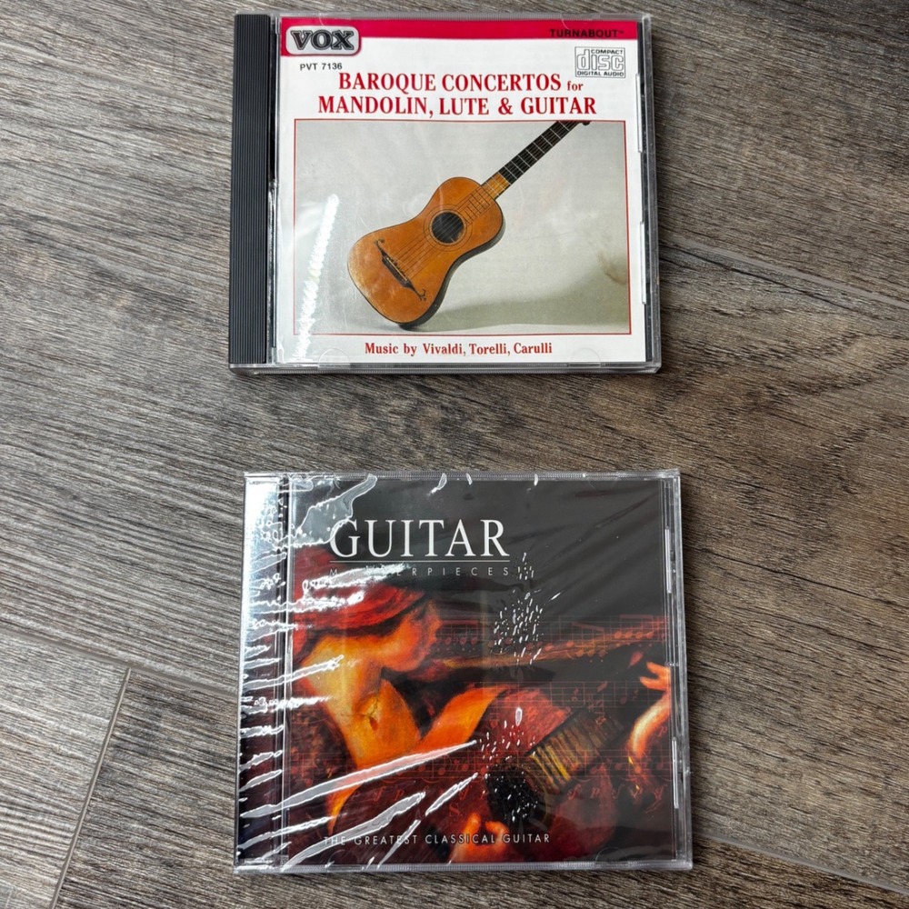 Classical Guitar & Baroque Concertos 2 CD Lot Vivaldi Beethoven Vox‎ Turnabout